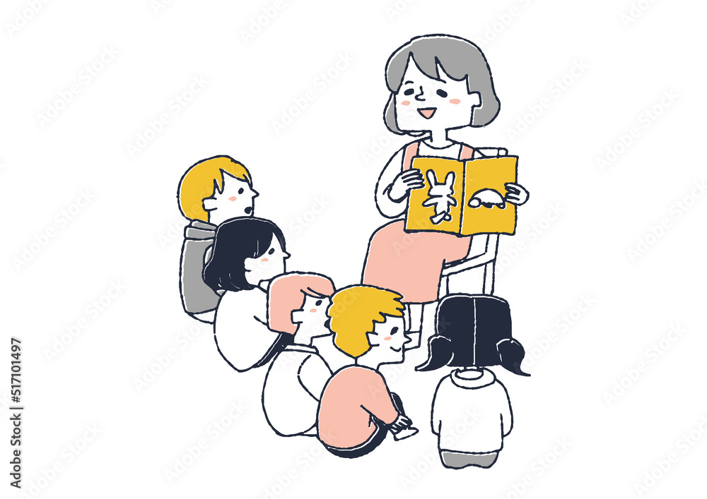 絵本の読み聞かせをする保育士 伸び伸びと過ごすこども達
絵本の読み聞かせをする保育士 伸び伸びと過ごすこども達