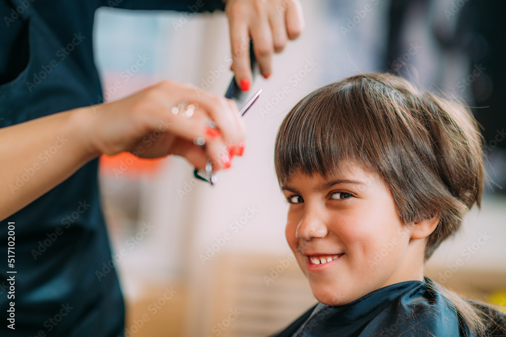 Child in Hairdresser Salon