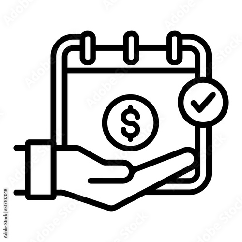 Annuity, payout, income icon