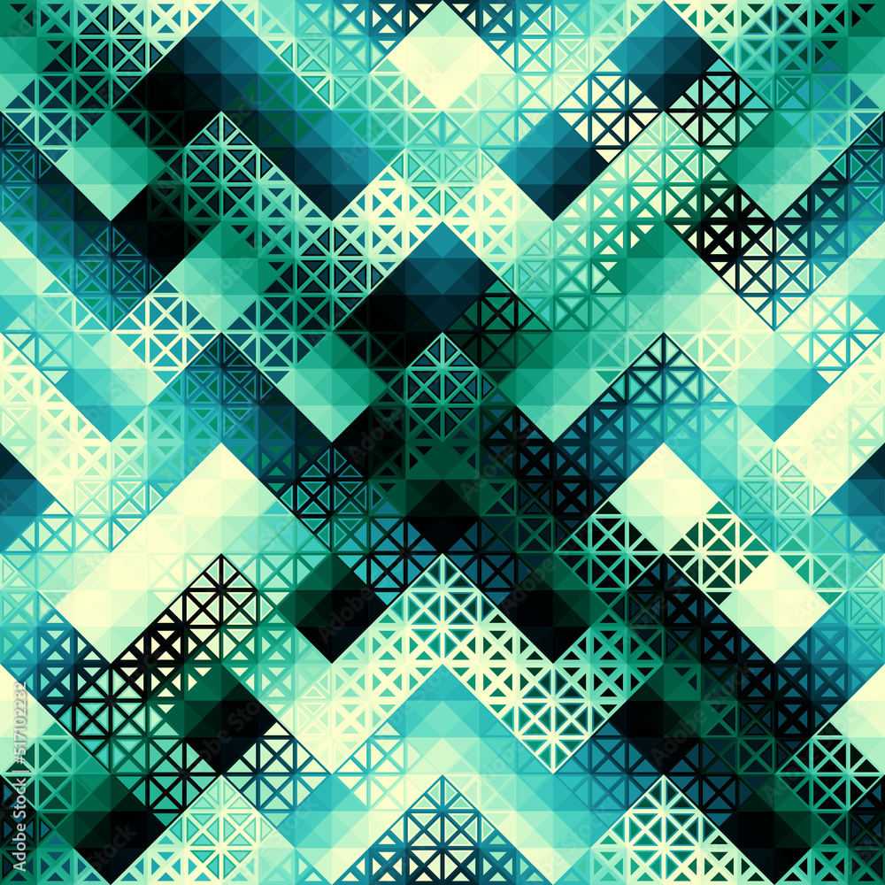Seamless vector pattern background of a triangles.