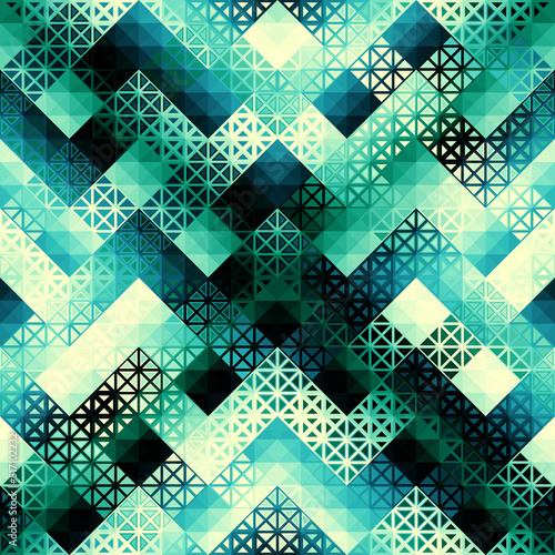 Seamless vector pattern background of a triangles.