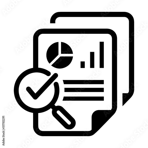 Audit, result, controling icon
