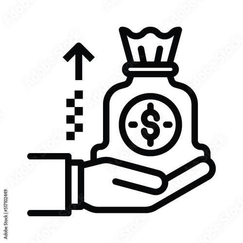 Benevolence, charity, donation icon