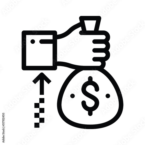 Benevolence, charity, donation icon