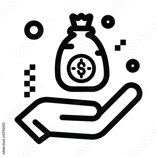 Benevolence, charity, donation icon