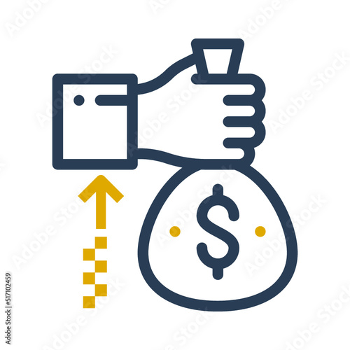 Benevolence, charity, donation icon