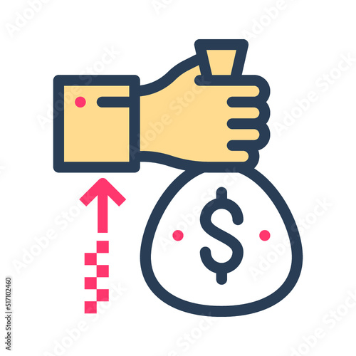 Benevolence, charity, donation icon