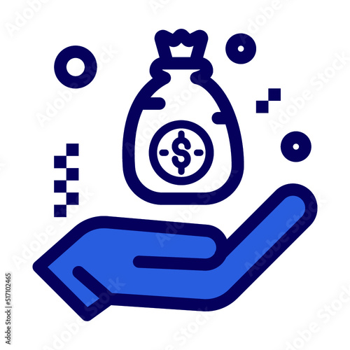 Benevolence, charity, donation icon
