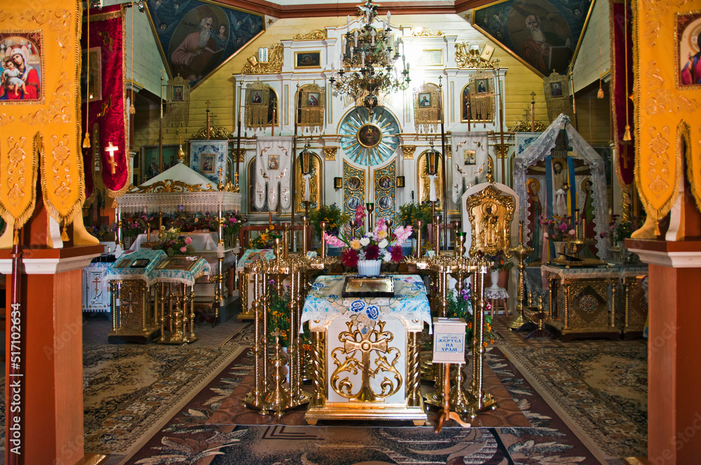 Obraz premium Orthodox church in Anusin, village in Siemiatycze County, Podlaskie Voivodeship.