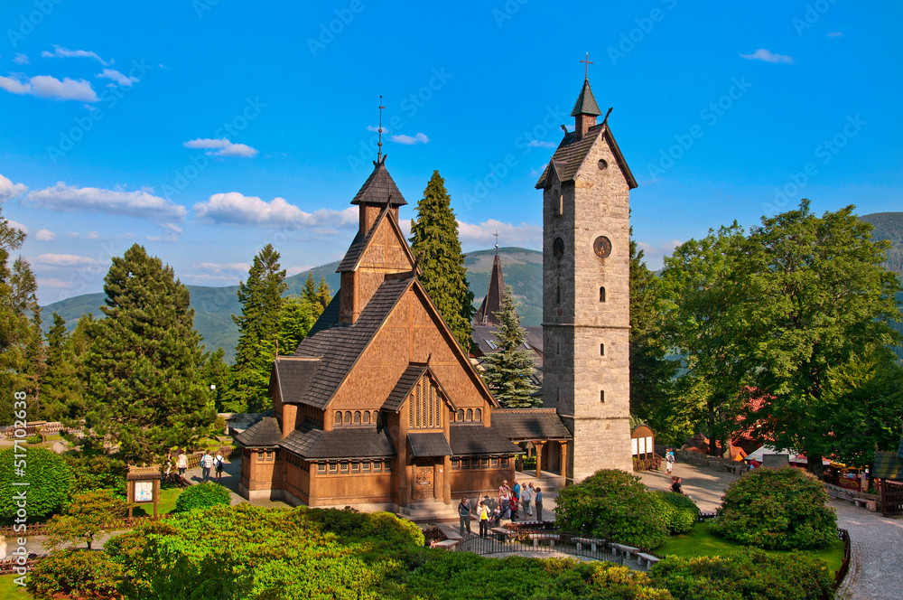 Vang stave church, Karpacz, Lower Silesian Voivodeship, Poland.