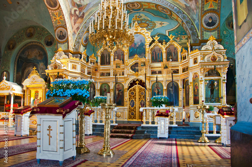 Interior of the church of Saint. Onofrio. Jabłeczna, Lublin Voivodeship, Poland. photo