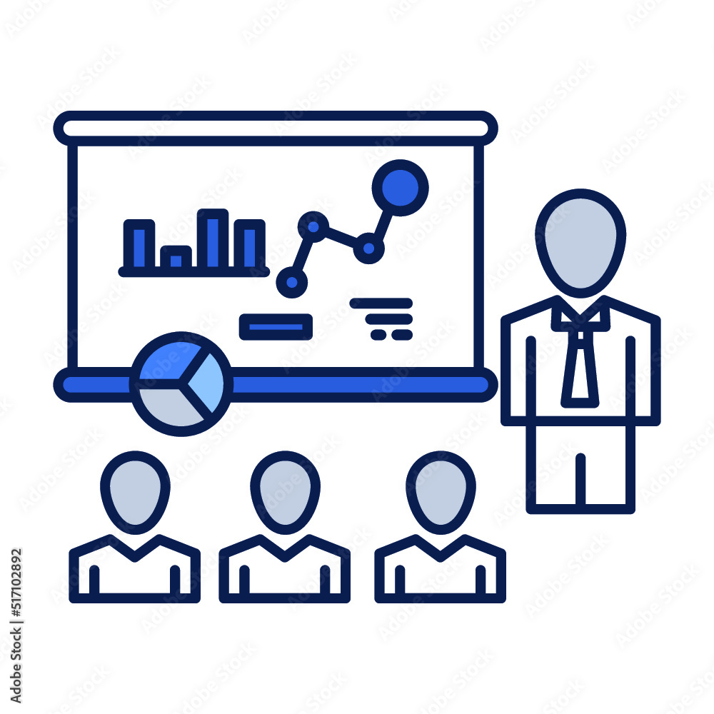 Businessman, chalkboard, conference icon Businessman, chalkboard, conference icon