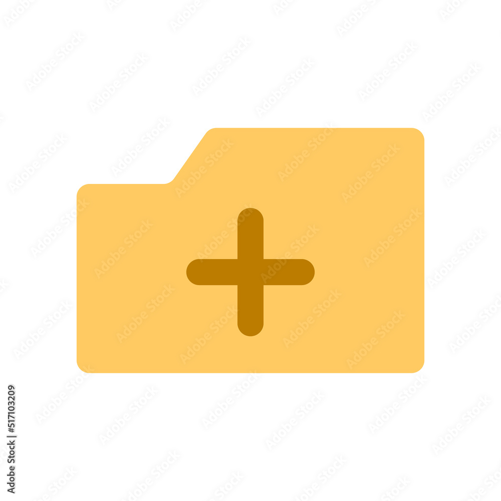 Fototapeta premium Add folder icon. Creation of a new folder. Vector.