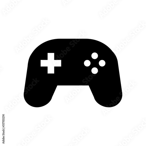 Game silhouette icon. Game controller. Vector.