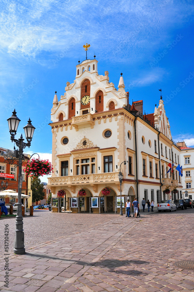Obraz premium Town hall in Rzeszow, Subcarpathian Voivodeship, Poland