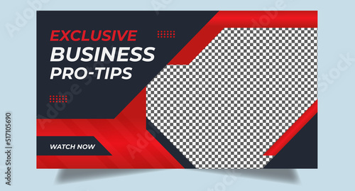 Fully editable youtube thumbnail design for youtube video thumbnail design video cover modern trendy new style thumbnail template for social media concept