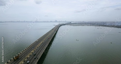 Wallpaper Mural An ariel view of the third mainland bridge in Lagos Nigeria Torontodigital.ca