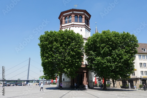 Schlossturm am Rhein in Düsseldorf photo