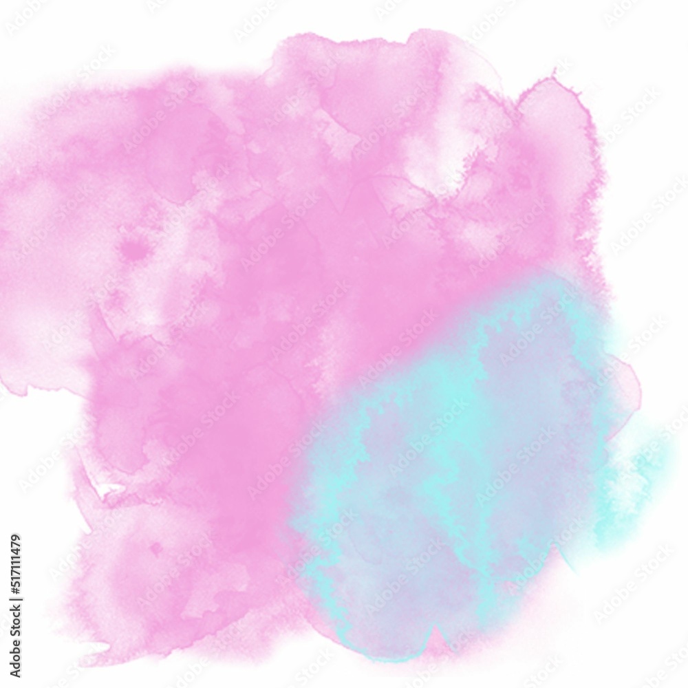 Abstract Watercolour Background Pastel Pink Blue