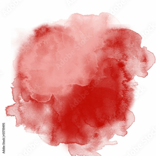 Abstract Watercolour Background Red Pink