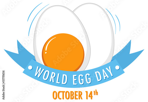 World Egg Day October 14 Banner Design