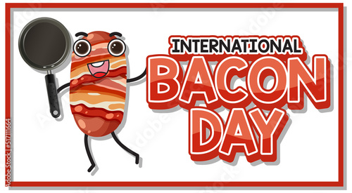 International bacon day poster design