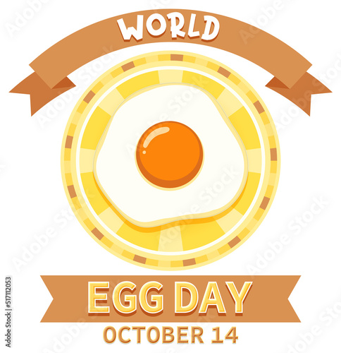 World egg day banner or logo design