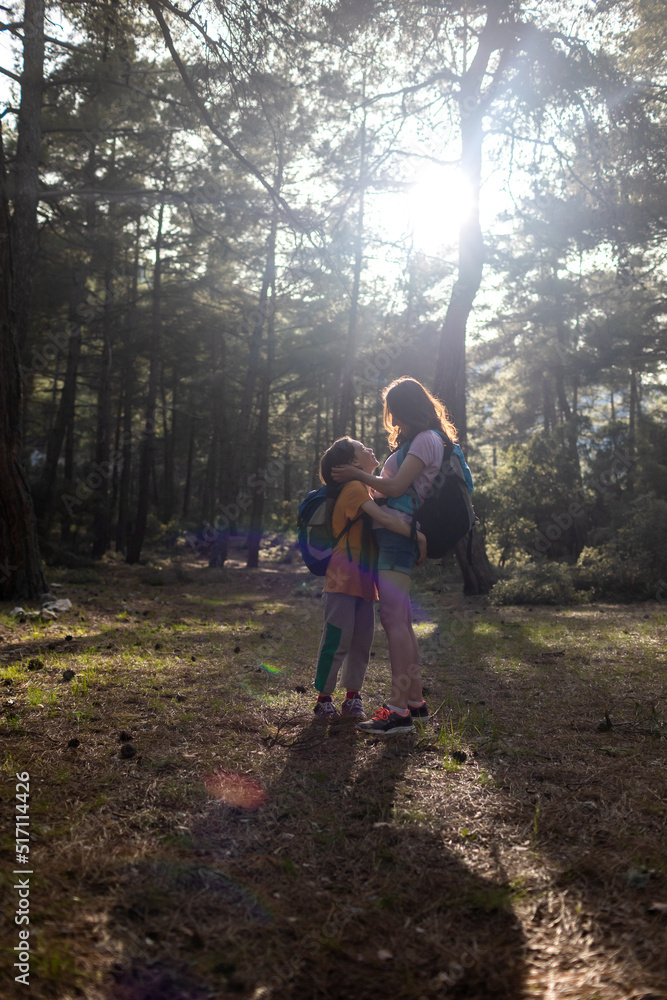 Obraz premium A woman spends time with her son, mother's day