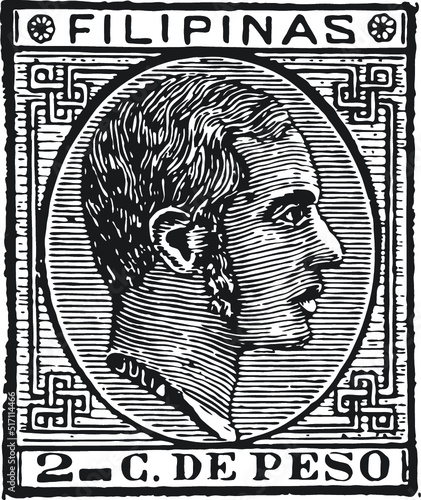 Vintage Postal, Postage, Mail Stamps in Vector