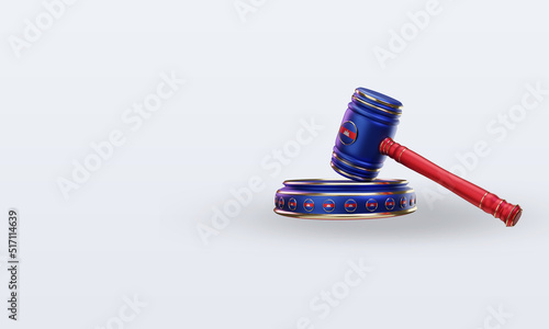 3d justice Cambodia flag rendering right view