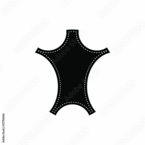Leather Icon. Fashion Element Symbol - Vector. 