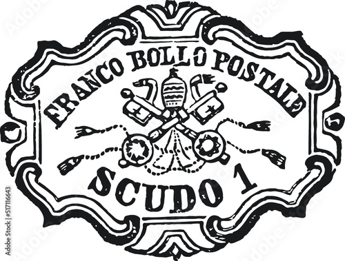 Vintage Postal Stamp, Postage Stamp, Mail Stamps in Vector