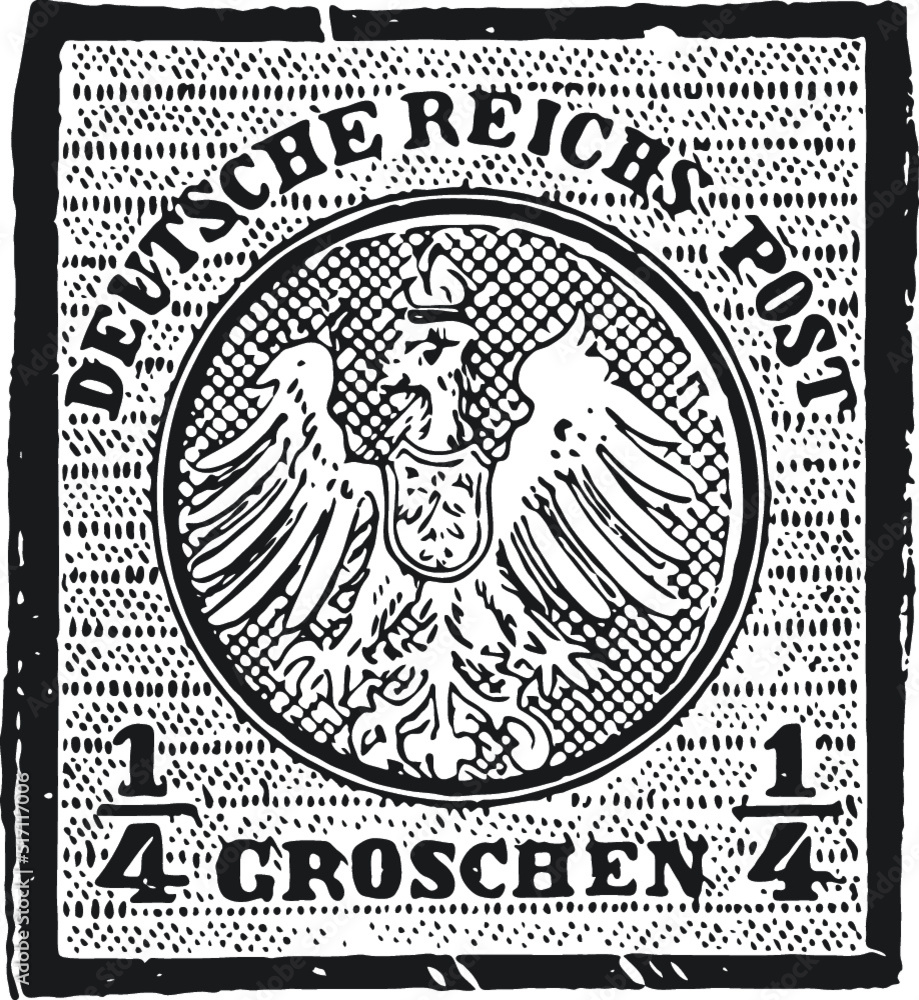 Obraz premium Vintage Postal Stamp, Postage Stamp, Mail Stamps in Vector
