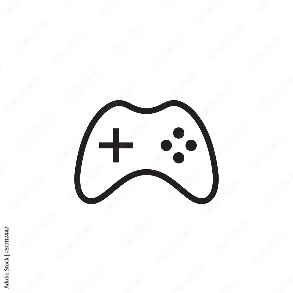 Minimal Gaming Symbol - Stream modern Games - Wireless Controller Icon, Game pad or Joystick Icons vector, sign, symbol, logo, illustration, editable stroke, flat design style isolated on white Minimal Gaming Symbol - Stream modern Games - Wireless Controller Icon, Game pad or Joystick Icons vector, sign, symbol, logo, illustration, editable stroke, flat design style isolated on white