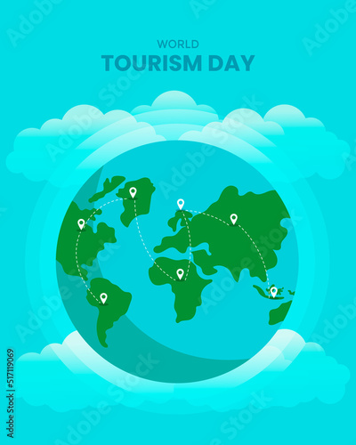 World Tourism Day Flat Social Media Story Template