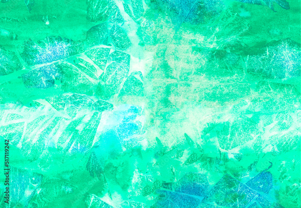 Fototapeta premium Abstract seamless pattern green-blue colors