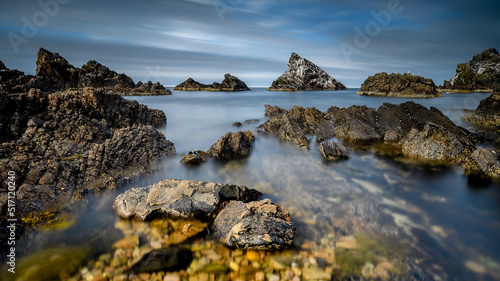 Long Exposure landscape on the Moray Coast Scotland