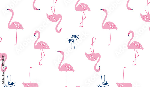 flamingo pattern © m.ishi.