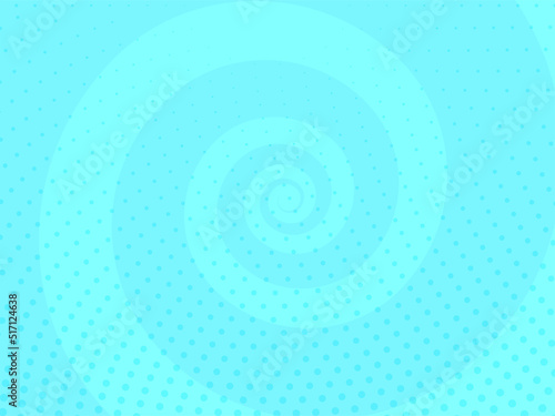 Cyan Swirl Dotted Pattern Background.