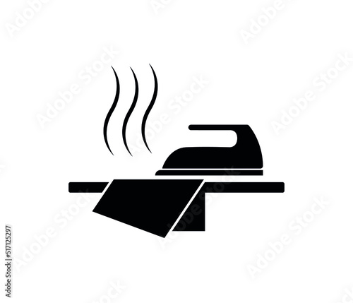 electric steam iron vector illustration isolated on white background Illustration for your web page and mobile app design.
