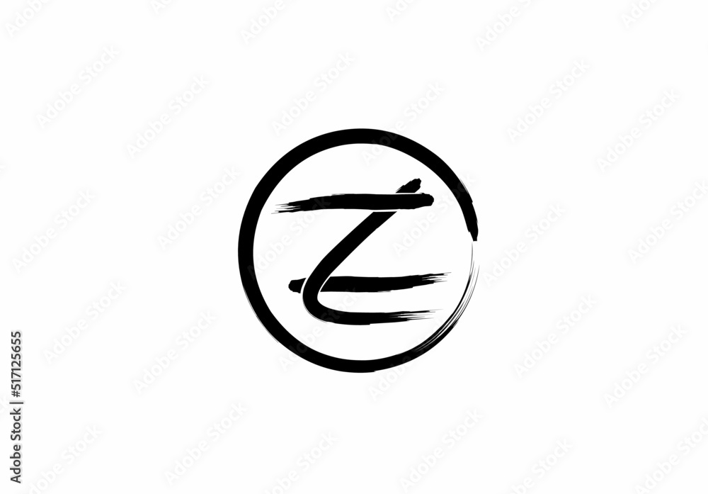 Lz zl enzo Zen logo - obrazy, fototapety, plakaty 