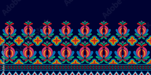 Abstract motif ethnic seamless pattern design. Aztec fabric carpet mandala ornaments textile decorations wallpaper. Tribal boho native turkey African traditional embroidery vector background 