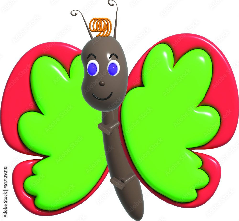 Obraz premium bee and butterfly