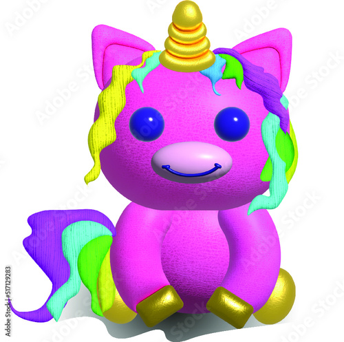 a pony with a rainbow mane