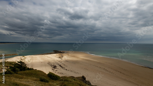 Fototapeta Naklejka Na Ścianę i Meble -  Normandie-Manche-Cotentin- plage et relief côtier