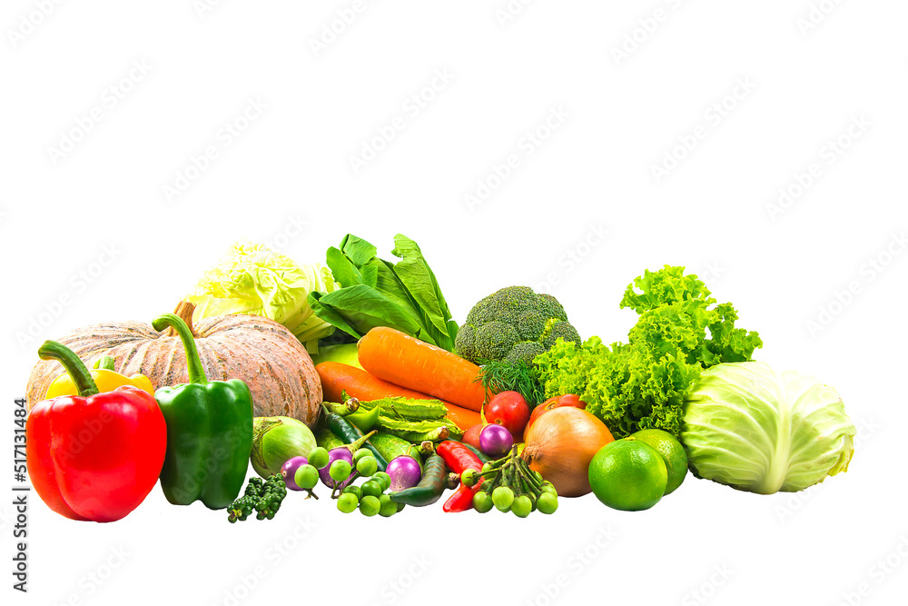 collection vegetables isolated white background Clipping path collection vegetables isolated white background Clipping path