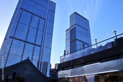 modern office building in the city