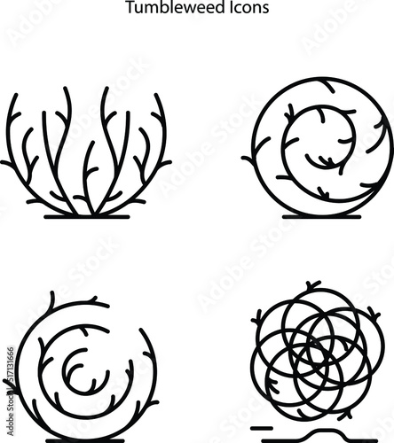 Tumbleweed icons isolated on white background. Tumbleweed icon trendy and modern Tumbleweed symbol for logo, web, app, UI. Tumbleweed icon simple sign.