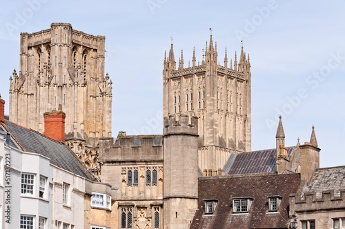 Wallpaper Mural Wells Cathedral, City of Wells, Somerset, England Torontodigital.ca