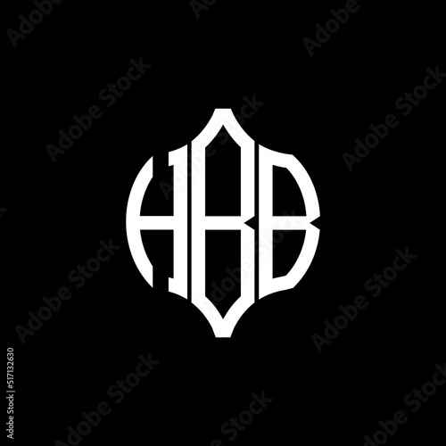 HBB letter logo. HBB best black background vector image. HBB Monogram logo design for entrepreneur and business.
 photo